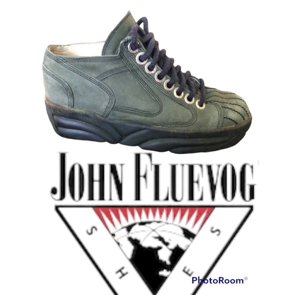 John Fluevog Shoes - Fluevog Rare Vintage Green Suede